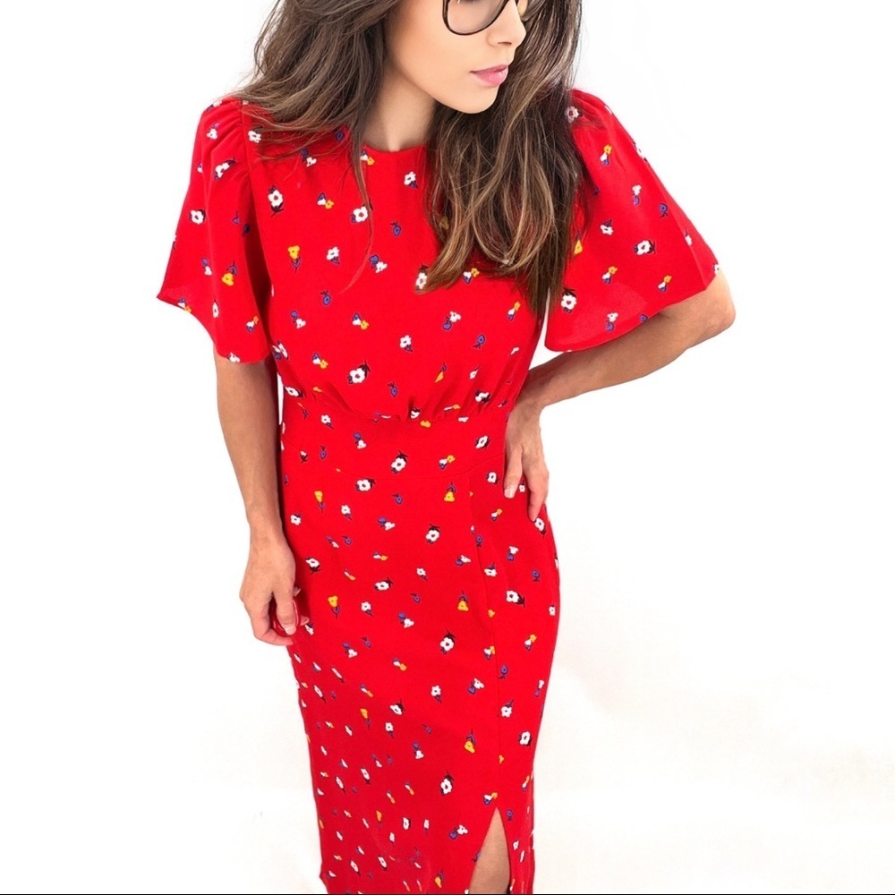 Sugarlips Cherry Red Dress With Side Slit NWT Sizes Xs-3x
